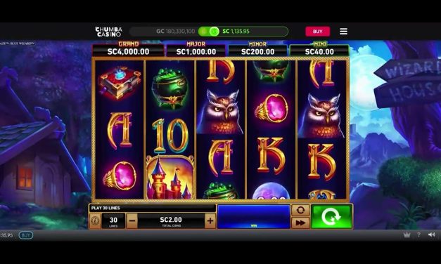 Chumba Sweepstakes Casino: Blue Wizard Amazing Wins