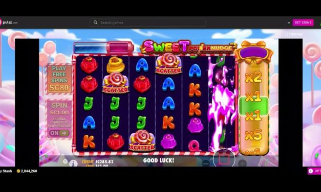 Pulsz Sweepstakes Casino: Sweet Power Nudge Big Win 1 SC Bet