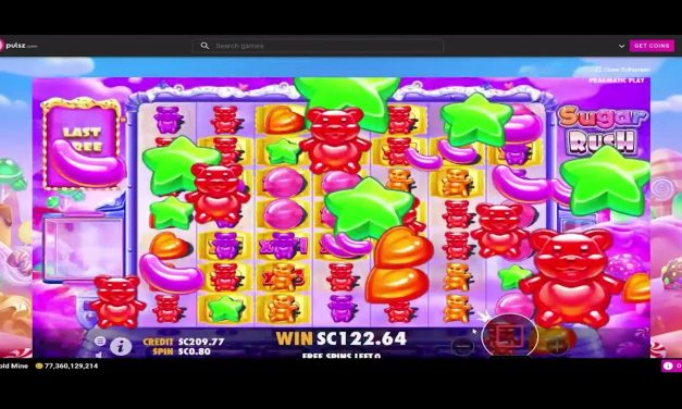Pulsz Sweepstakes Casino: Sugar Rush Big Win .80 SC Bet #sugarrush #onlinecasino #bigwin
