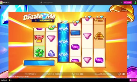 Pulsz Sweepstakes Casino: Dazzle Me Big Win 1.00 SC Bet