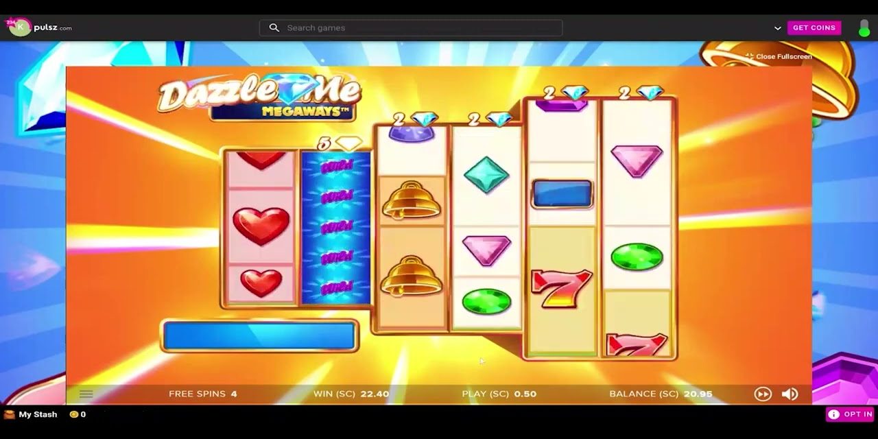 Pulsz Sweepstakes Casino Dazzle Me Big Win