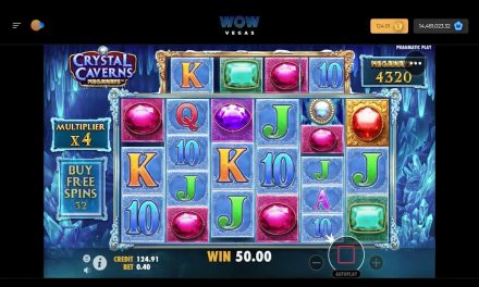 Wow Vegas Sweepstakes Casino: Crystal Caverns Big Win