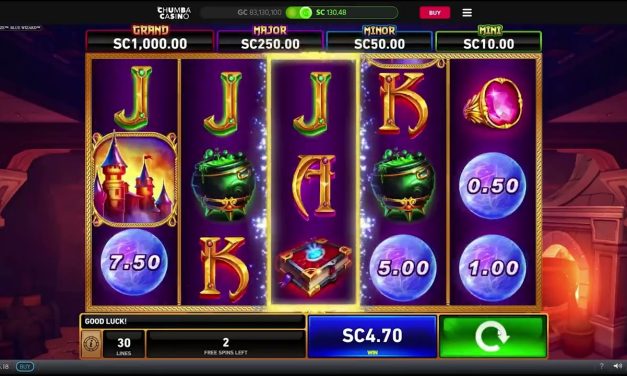 Chumba Sweepstakes Casino: Blue wizard Big Win