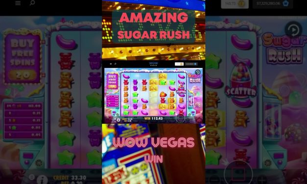 WowVegas Sweepstakes Casino: Sugar Rush Big Win #shorts #sweepstakes #sugarrush