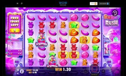 Wow Vegas Sweepstakes Casino: Sugar Rush Nice Win #wowvegas #sugarrush