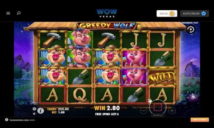 Wow Vegas Sweepstakes Casino: Greedy Wolf Big Win #wowvegas #greedywolf