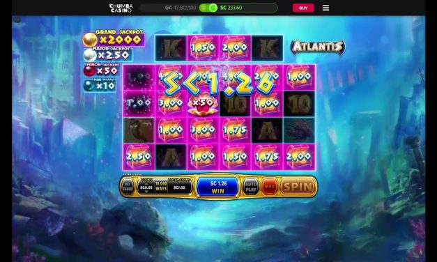 Chumba Sweepstakes Casino: Atlantis Big Win