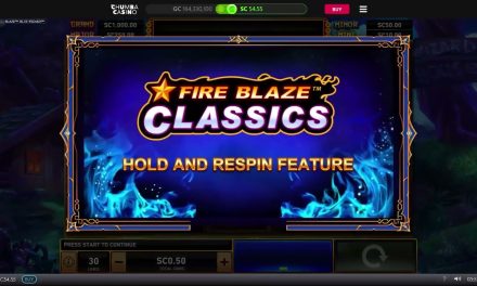 Chumba Sweepstakes Casino: Fire Blaze Big Win .20 SC Bet