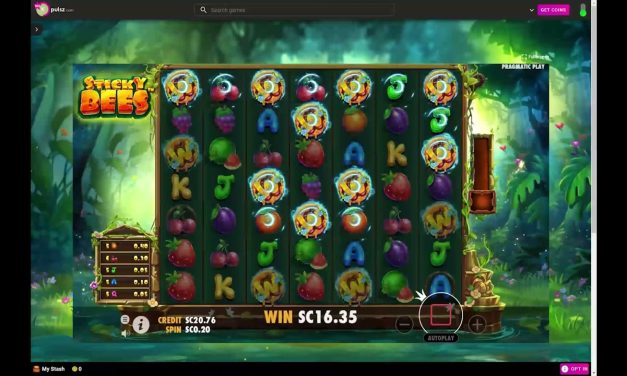 Pulsz Sweepstakes Casino: Sticky Bees Big Win #pulsz #stickybees #linehit