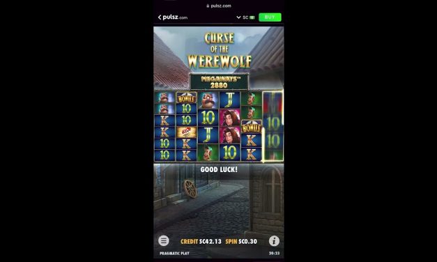 Pulsz Sweepstakes Casino: Curse of The Werewolf Big Win #pulsz #bigwin #curseofthewerewolf