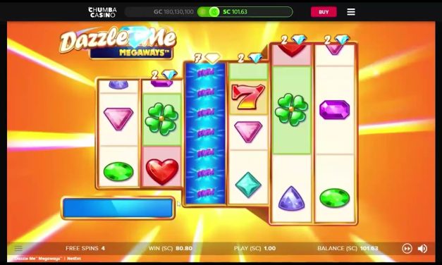 Chumba Sweepstakes Casino: Dazzle Me Big Win