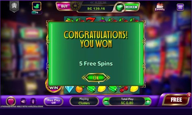 LuckyLane Sweepstakes Casino: Classic Clusters Big Win #sweepstakes #onlinecasino