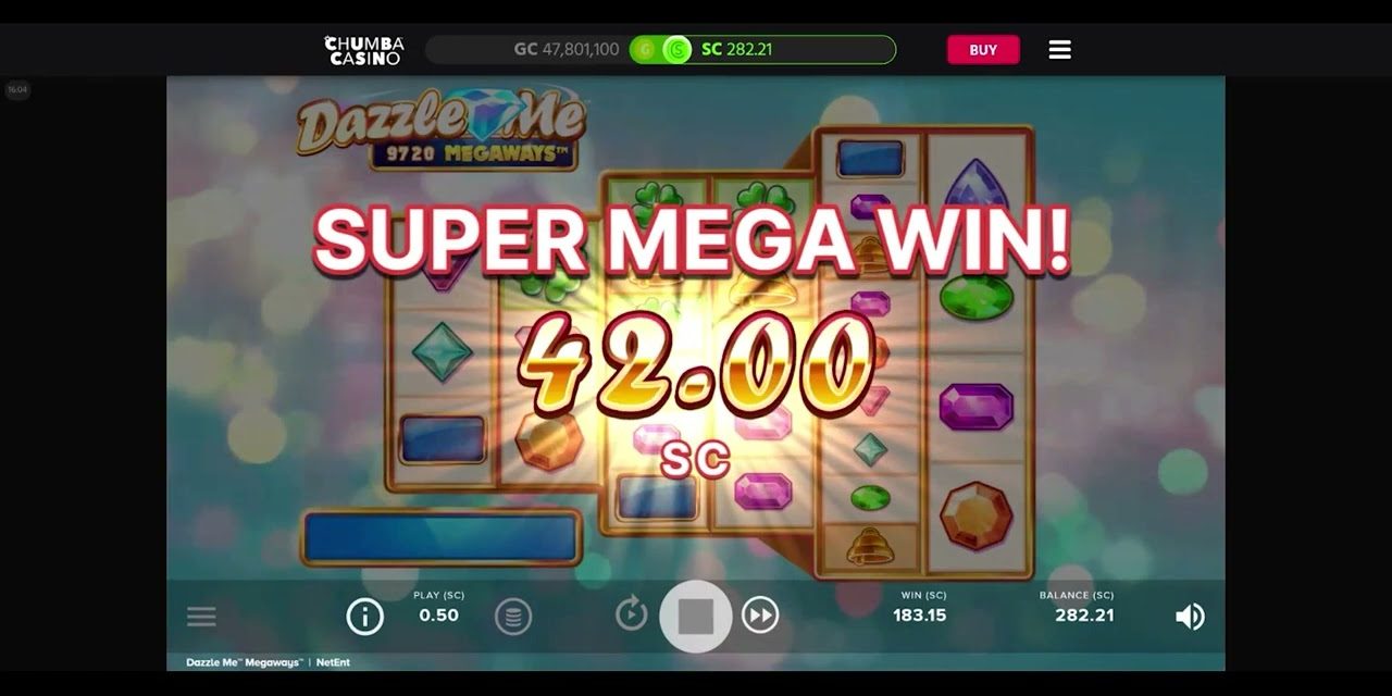Chumba Sweepstakes Casino: Dazzle Me Big Win Single Spin