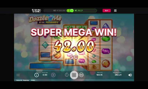 Chumba Sweepstakes Casino: Dazzle Me Big Win Single Spin