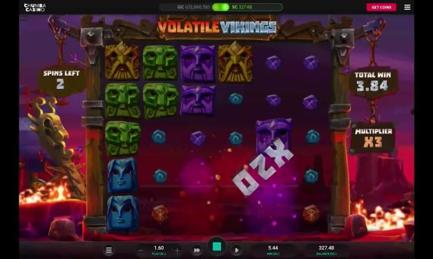 Chumba Sweepstakes Casino: Volatile Vikings Huge Win #chumbacasino #volatilevikings