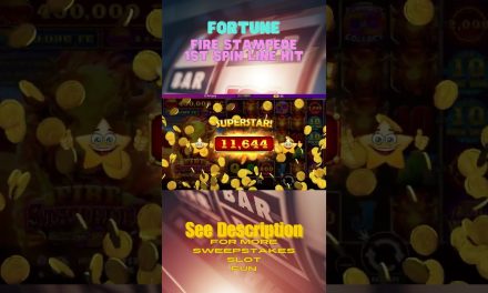 Fortuin Coins Sweepstakes Casino Fire Stampede 1st Spin Hit #fortunecoins #firestamppede #shorts
